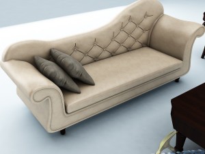 sofa set 012 Modelo 3D