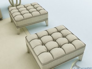 sofa set 013 3D मॉडल