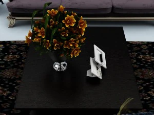 sofa set 014 3D Model