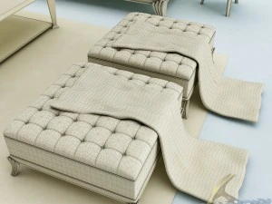 sofa set 014 3D Model