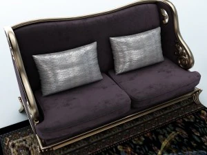 sofa set 014 3D Model