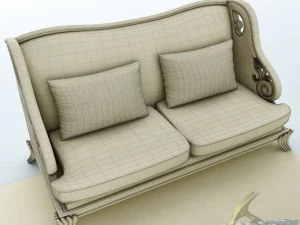 sofa set 014 3D Model