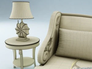 sofa set 014 3D Model