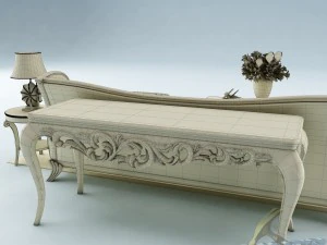 sofa set 014 3D Model