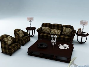 set divani 015 Modello 3D