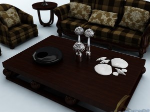 sofa set 015 3D-Modell