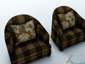 sofa set 015 3D-Modell
