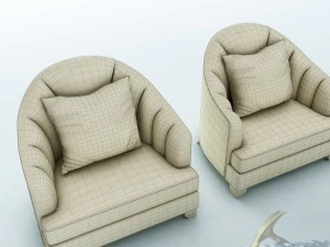 sofa set 015 3D Model