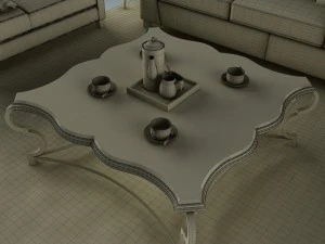 sofa set 016 3D Model