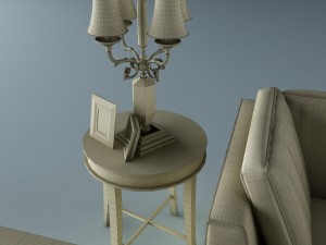 sofa set 016 3D Model