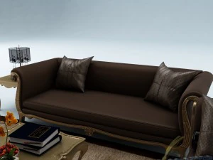 sofa set 017 3D Model