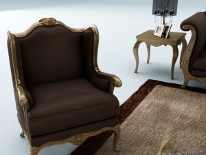 sofa set 017 3D Model