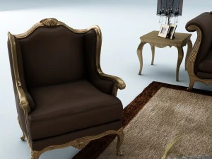 sofa set 017 3D Model