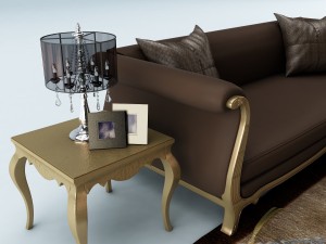 sofa set 017 3D Model