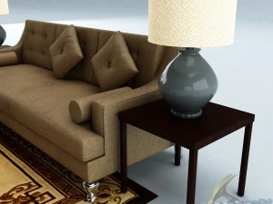 sofa set 018 3D Model