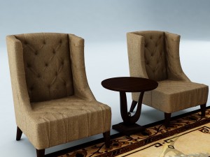 sofa set 018 3D Модель