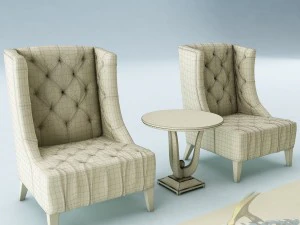 sofa set 018 3D Model