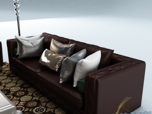 sofa set 019 3D-Modell