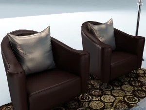 sofa set 019 3D Model