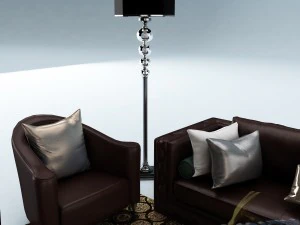 sofa set 019 3D Model