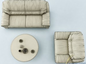 sofa set 020 3Dモデル