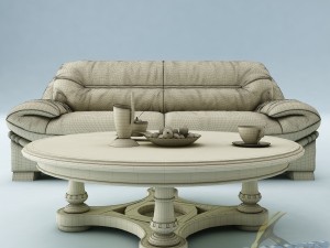 sofa set 020 3Dモデル