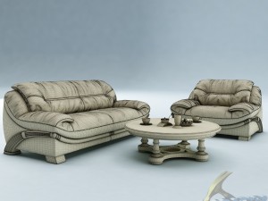 sofa set 020 3Dモデル