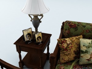 sofa set 021 3D Model