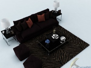 sofa set 022 Modello 3D