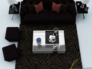 sofa set 022 3D Model