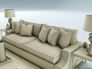 sofa set 022 3D Model