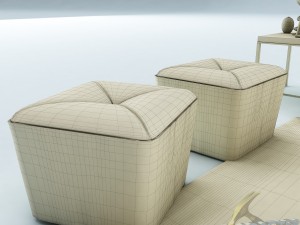 sofa set 022 3D Модель