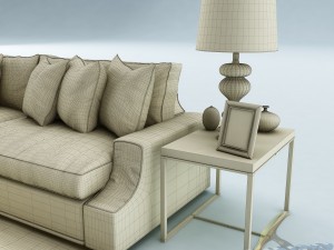 sofa set 022 3D Модель