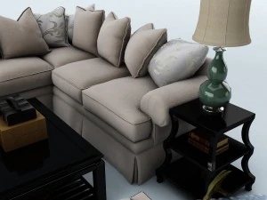 sofa set 023 3D Model