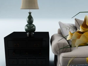 sofa set 023 3D Model