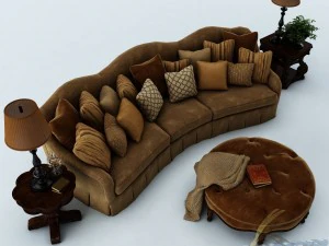 set divani 024 Modello 3D