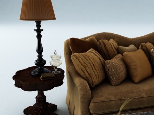 sofa set 024 3D 模型