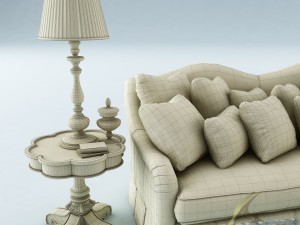 sofa set 024 3D 模型
