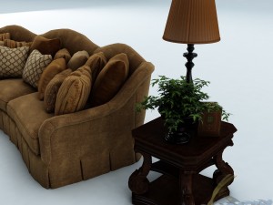 sofa set 024 3D 模型