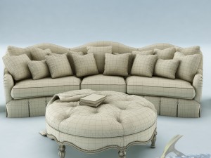 sofa set 024 3D 模型