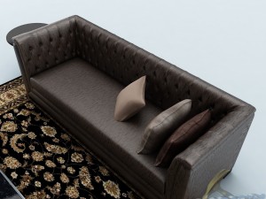 sofa set 025 3D मॉडल