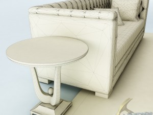 sofa set 025 3D मॉडल