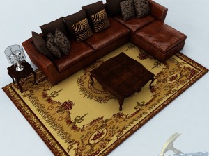 sofa set 026 Modello 3D