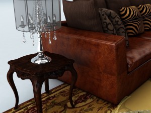 sofa set 026 Modelo 3D
