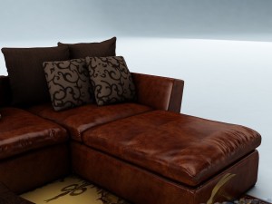 sofa set 026 Modelo 3D