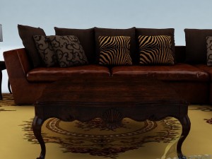 sofa set 026 Modelo 3D