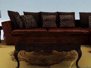 소파 세트 026 3D 모델