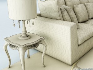 sofa set 026 Modelo 3D