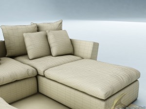 sofa set 026 Modelo 3D