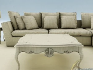 소파 세트 026 3D 모델